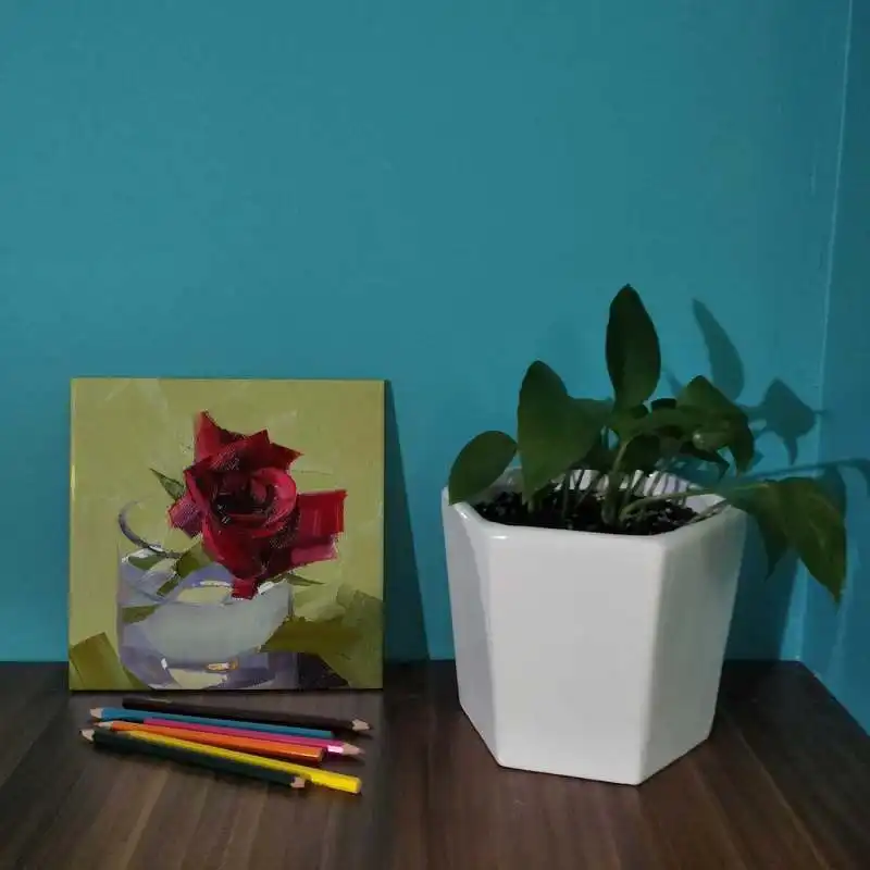 کاشی طرح گل رز مدل لوحی BDT02