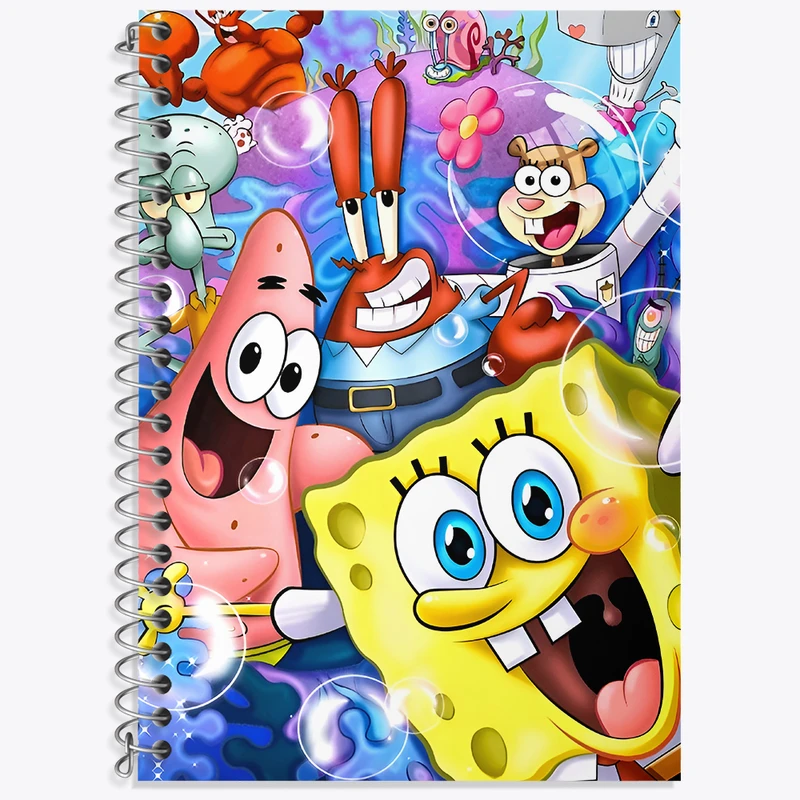 دفتر نت موسیقی 50 برگ خندالو طرح باب اسفنجی کد N3142