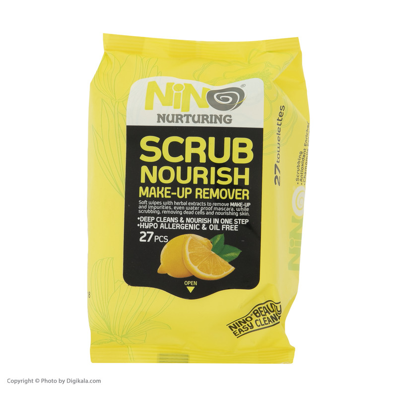 دستمال مرطوب نینو مدل Lemon بسته 27 عددی دستمال مرطوب نینو مدل Lemon بسته 27 عددی