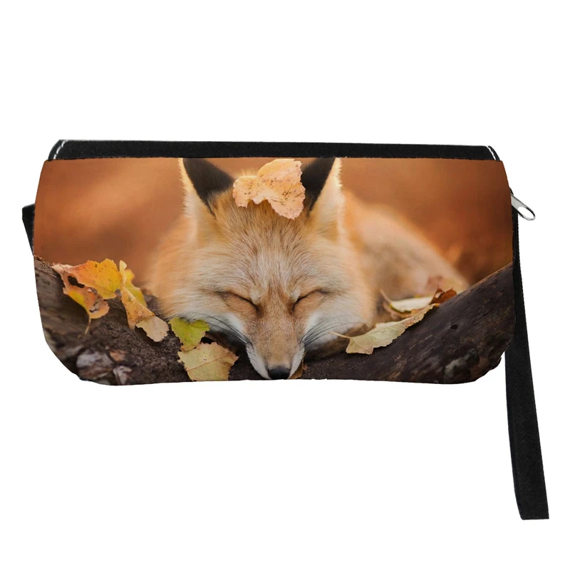 جامدادی مدل دوزیپ طرح روباه خفته کد NI1193