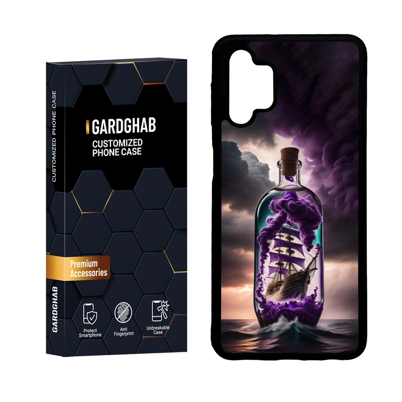 کاور گارد قاب مدل دور ژله ای هنری مناسب برای گوشی موبایل سامسونگ Galaxy A32 5G / M32 5G