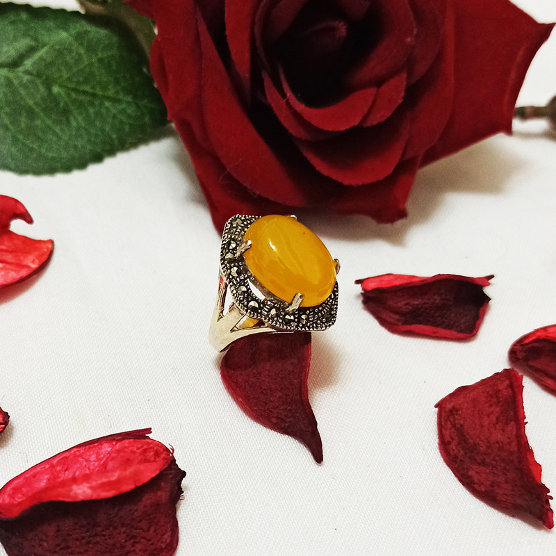 انگشتر نقره زنانه سلین کالا مدل شرف الشمس ce-As037 انگشتر نقره زنانه سلین کالا مدل شرف الشمس ce-As037