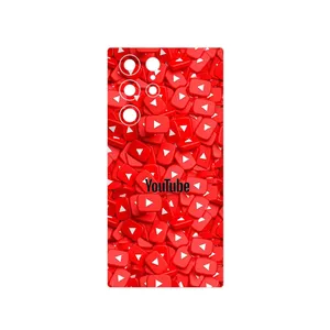 MAHOOT Youtube Cover Sticker for Samsung Galaxy S22 Ultra 5G