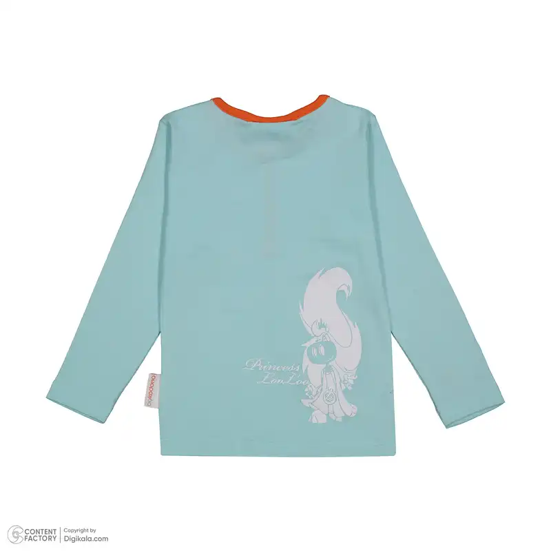 تیشرت آستین بلند بچگانه مدل یقه گرد