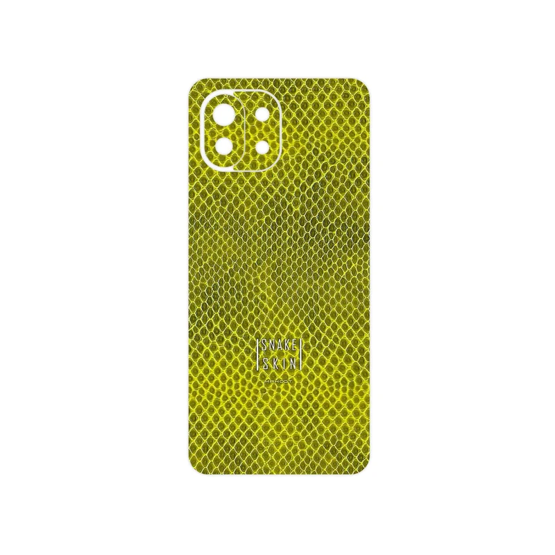 برچسب پوششی ماهوت مدل Yellow Snake Skin مناسب برای گوشی موبایل شیائومی 11 Lite 5G NE