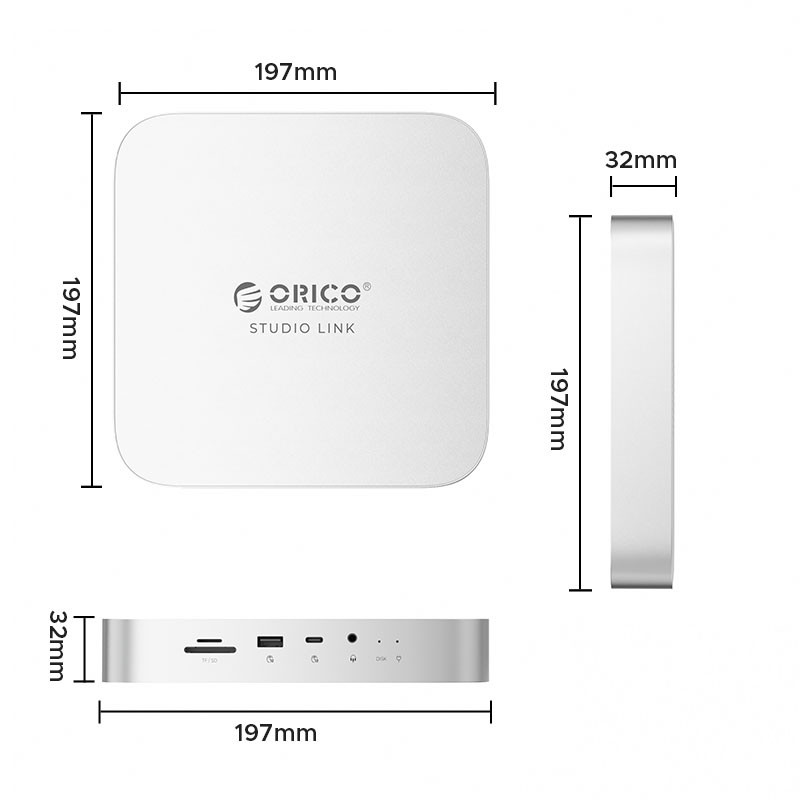 مبدل و داک 8 پورت اوریکو مدل ORICO MC7P