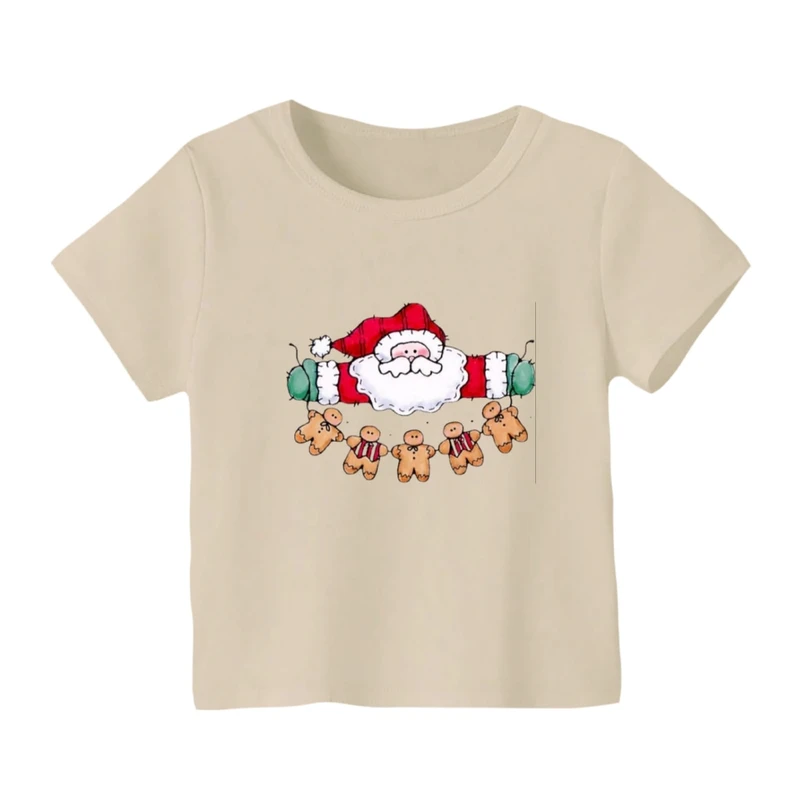 تی شرت آستین کوتاه بچگانه مدل بابانوئل کریسمس کد 41