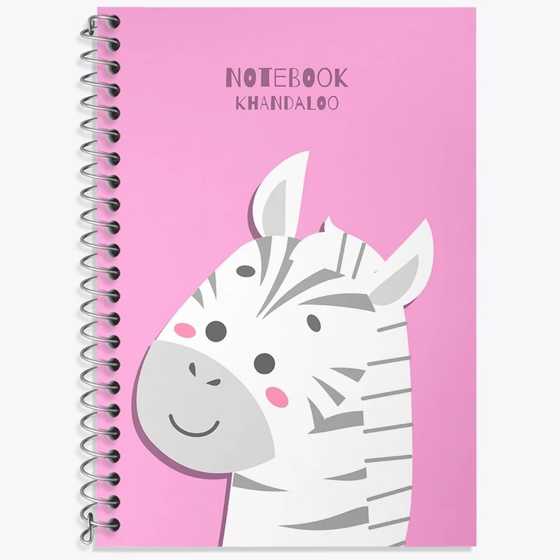 دفتر لغت 50 برگ خندالو طرح گورخر کیوت کد N1090