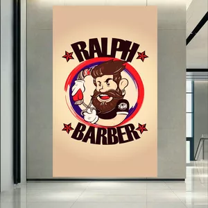 پوستر پارچه ای طرح آرایشگاه مردانه مدل Ralph Barber کد ARY48