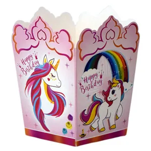  ظرف پاپ کورن مدل اسب تک شاخ یونی کورن بسته 10 عددی 