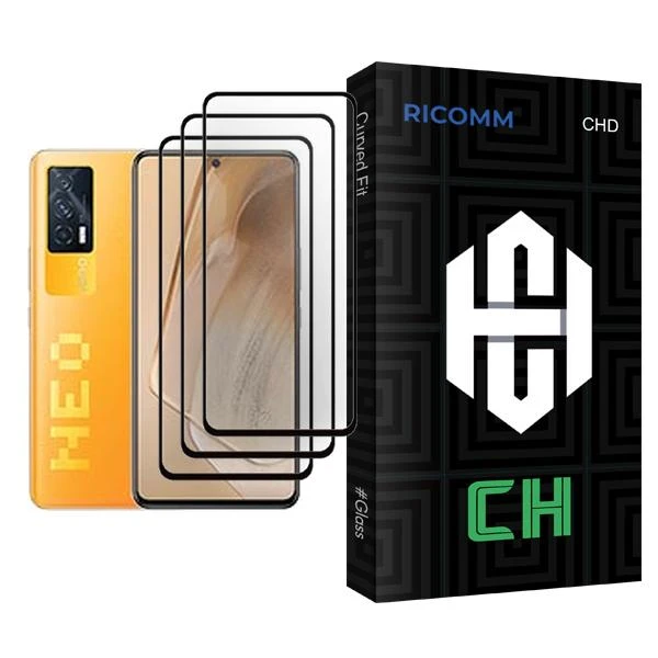 محافظ صفحه نمایش ریکام مدل CH Glass MIX003 مناسب برای گوشی موبایل ویوو iQOO Neo5 بسته سه عددی