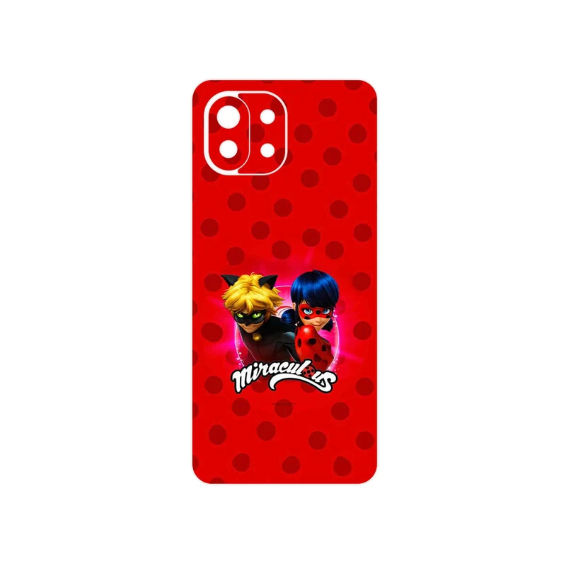 برچسب پوششی ماهوت مدل Ladybug and Cat Noir مناسب برای گوشی موبایل شیائومی 11 Lite 5G NE