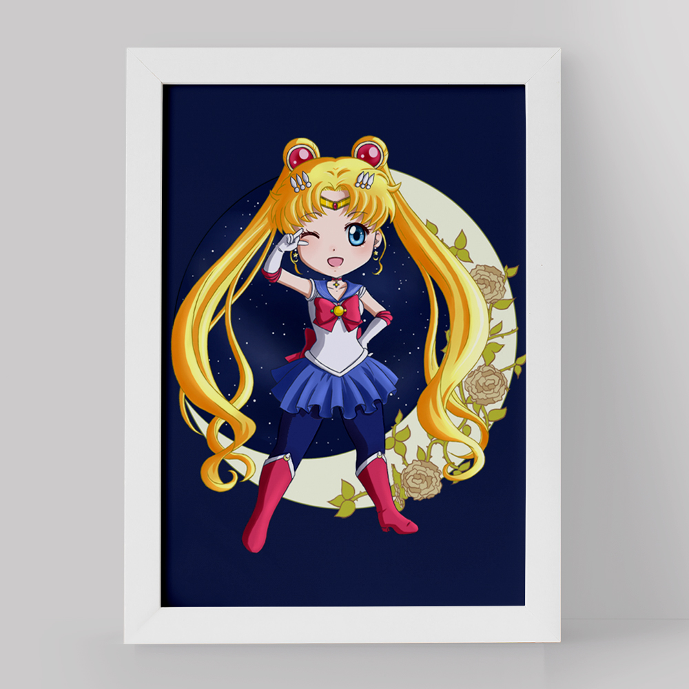 تابلو خندالو مدل اوساگی تسوکینو انیمه سیلور مون Sailor Moon کد 17441