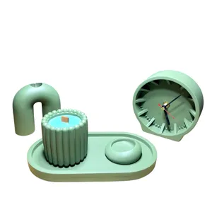 ست 5 تکه جاشمعی بتنی مدل 1041