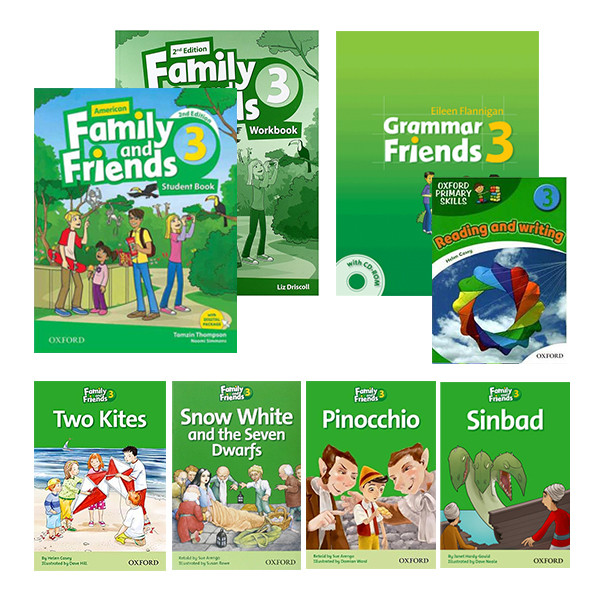کتاب Family and Friends 3 اثر Naomi Simmons انتشارات آکسفورد 8 جلدی کتاب Family and Friends 3 اثر Naomi Simmons انتشارات آکسفورد 8 جلدی