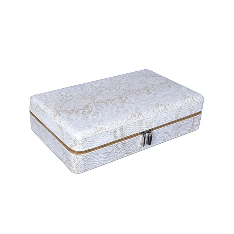 جعبه ساعت مدل  10 خانه  زیپدار چرمی کد TW-2565