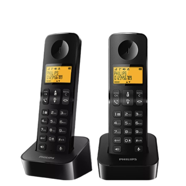 تلفن فیلیپس بی سیم دو گوشی فیلیپس مدل D210 Duo