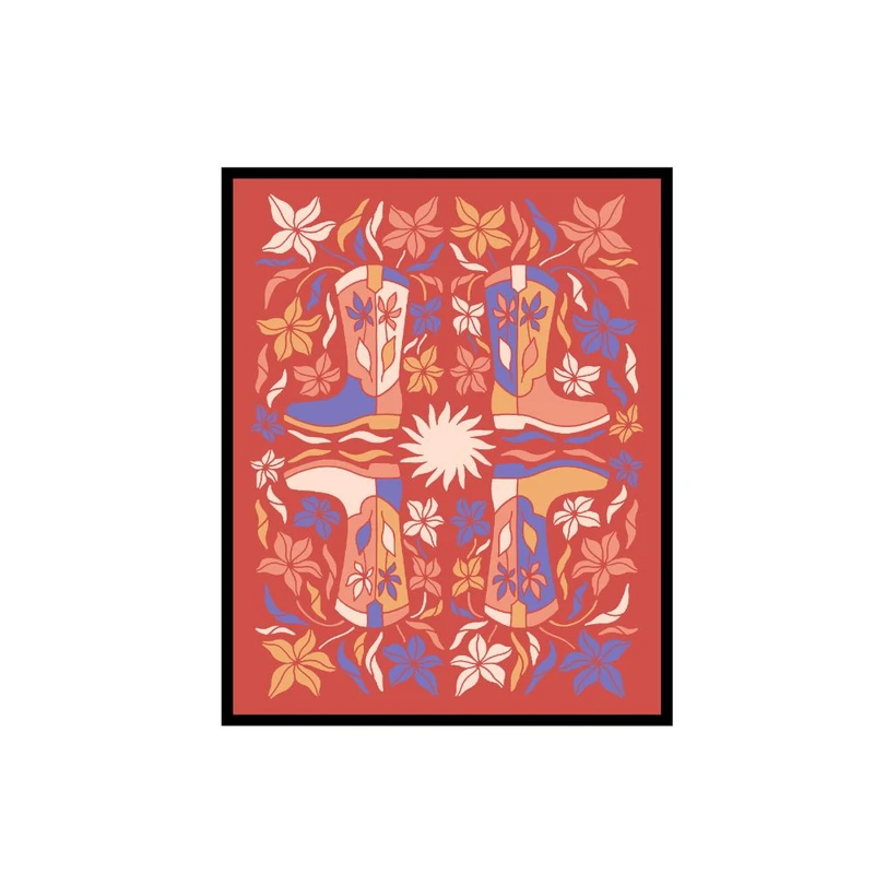 پوستر مدل چکمه های کابوی