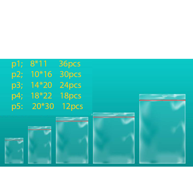 کیسه زیپ دار مدل GH-5 مجموعه 120 عددی