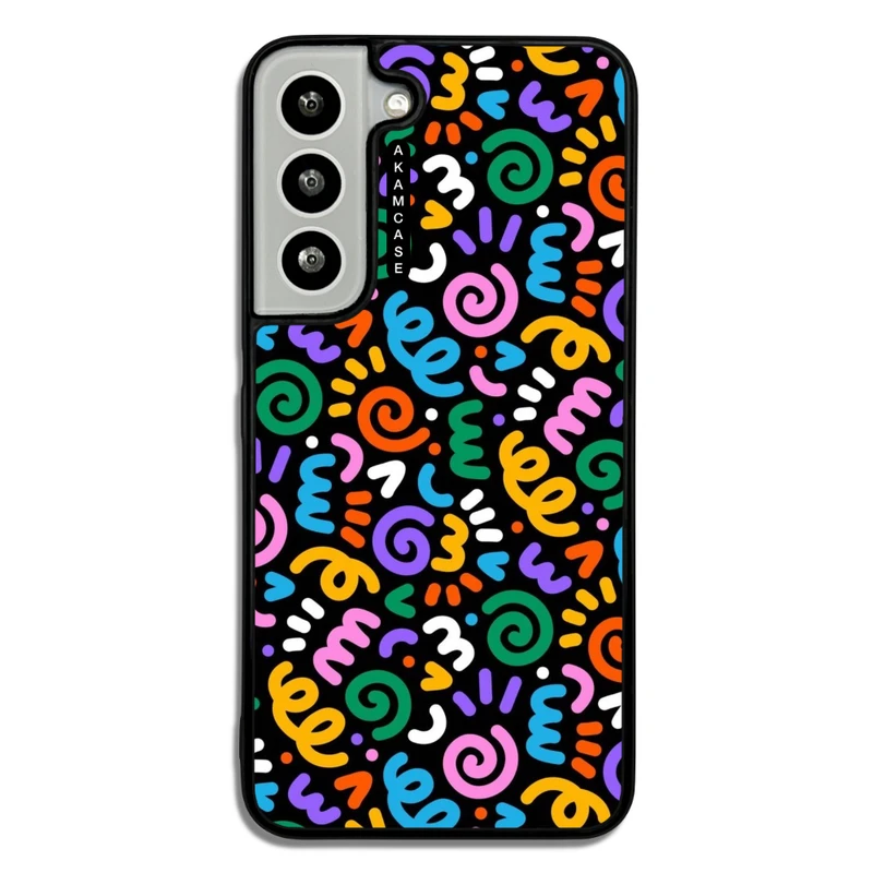 کاور آکام مدل AMC-WSGS22-DOODLE13 مناسب برای گوشی موبایل سامسونگ Galaxy S22