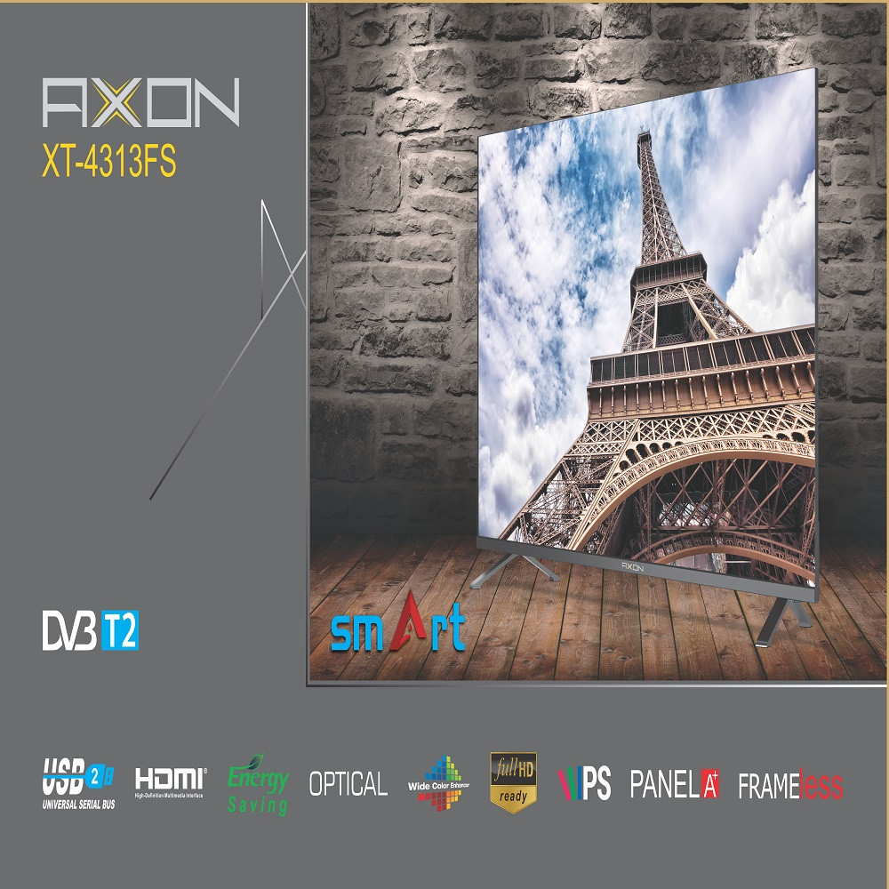 تلویزیون ال ای دی هوشمند آکسون مدل XT-4313FS سایز 43 اینچ