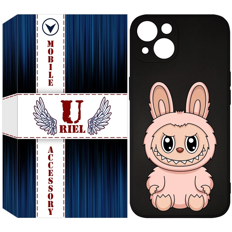 کاور یوریل مدل KSH کد 138 طرح عروسک لبوبو مناسب برای گوشی موبایل اپل iPhone 13