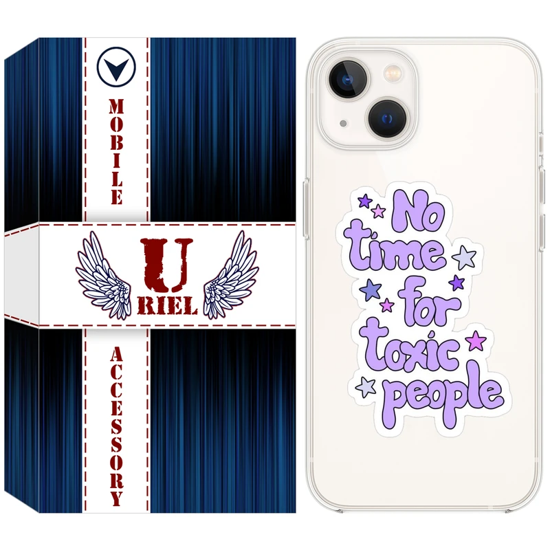 کاور یوریل مدل Clear کد 97 طرح Toxic مناسب برای گوشی موبایل اپل iPhone 13