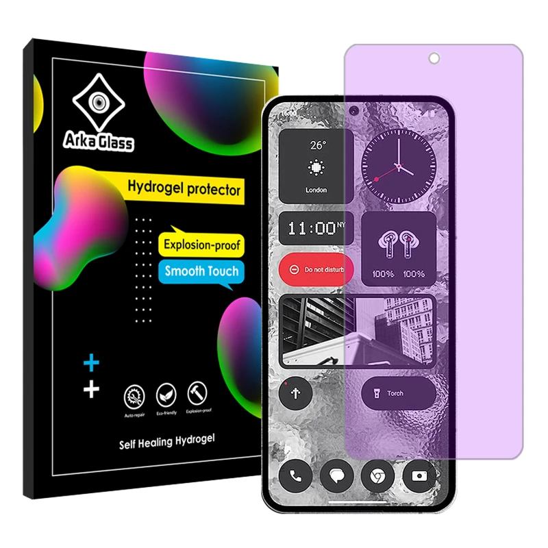 محافظ صفحه نمایش آنتی پرپل آرکا گلس مدل Tough مناسب برای گوشی موبایل ناتینگ فون 2