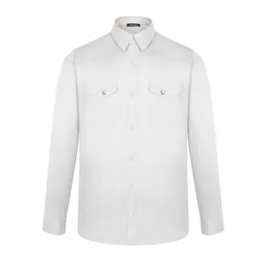 پیراهن آستین بلند مردانه مدل دو جیب