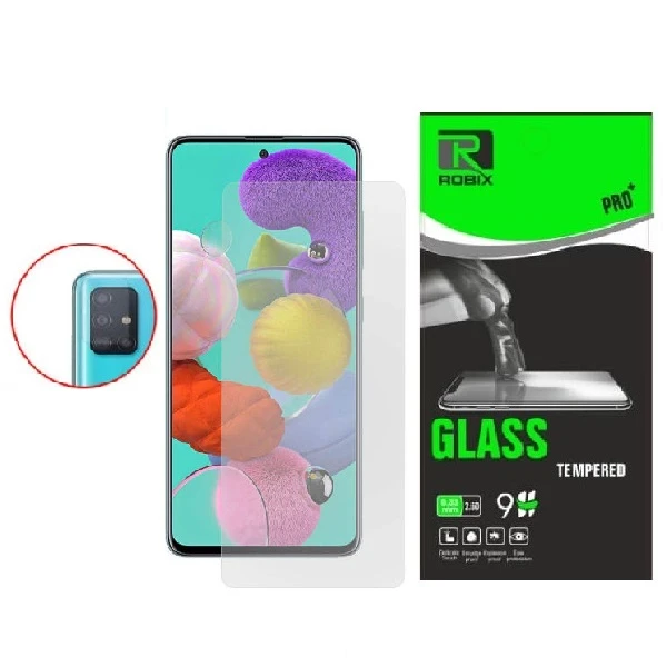 محافظ صفحه نمایش روبیکس مدلSADA71مناسب برای گوشی موبایل سامسونگ Galaxy A71 به همراه محافظ لنز دوربین