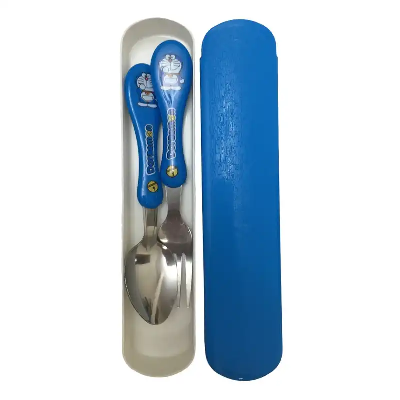 قاشق و چنگال کودک مدل درامون کد 2 مجموعه 2 عددی