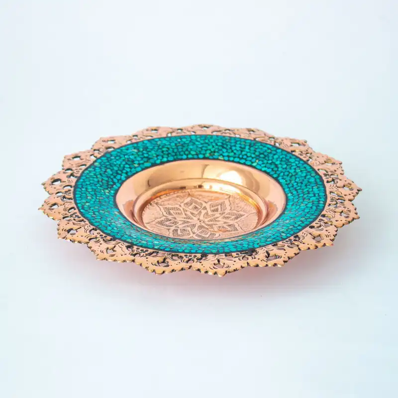 بشقاب فیروزه کوبی مدل F04