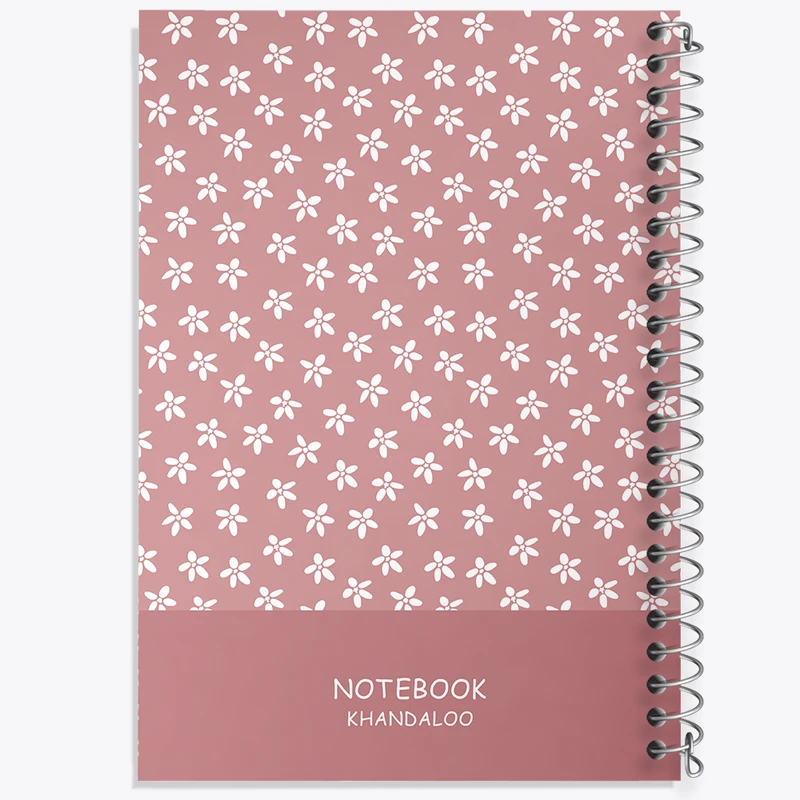 دفتر ژورنال نویسی 50 برگ خندالو مدل نقطه ای طرح گل گلی کد N1289