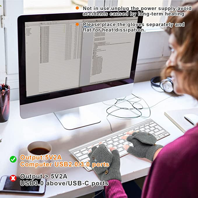 دستکش بافتنی مدل گرمایش دو سطحی TPMXEMR رنگ یشمی
