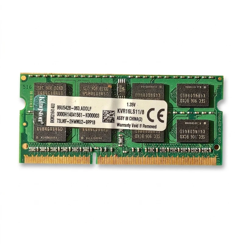 رم لپ‌تاپ DDR3 دو کاناله 1600 مگاهرتز CL کینگستون مدل PC3L ظرفیت 8 گیگابایت