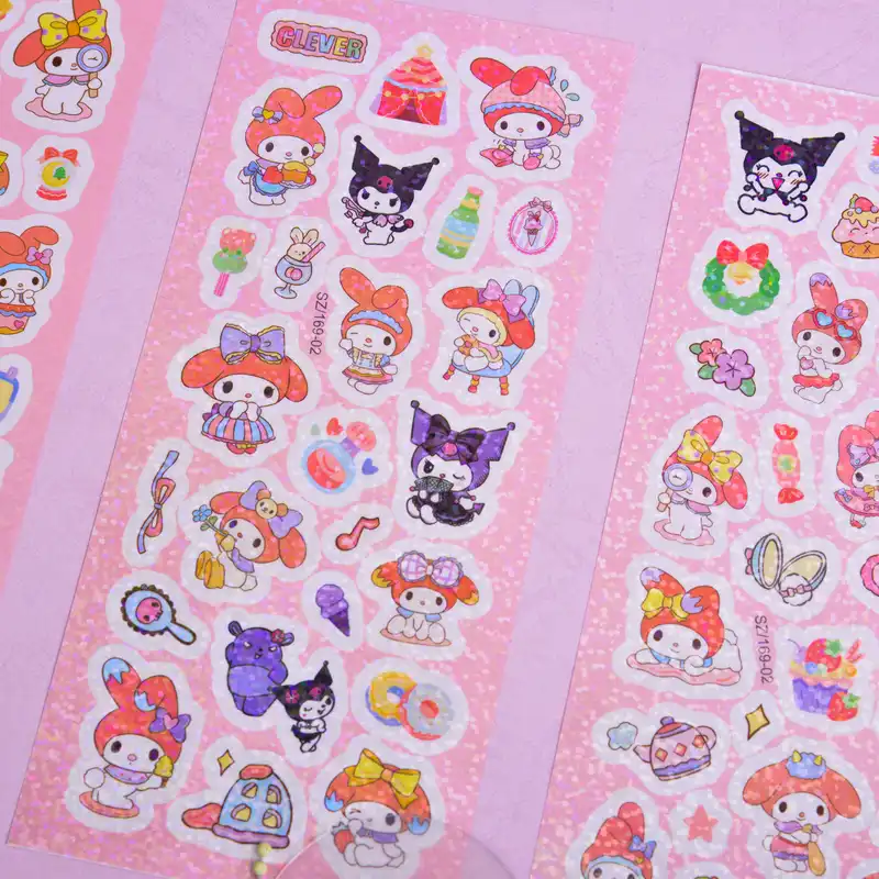 برچسب مدل برش خورده شاین دار طرح ملودی و کرومی بسته 3 عددی