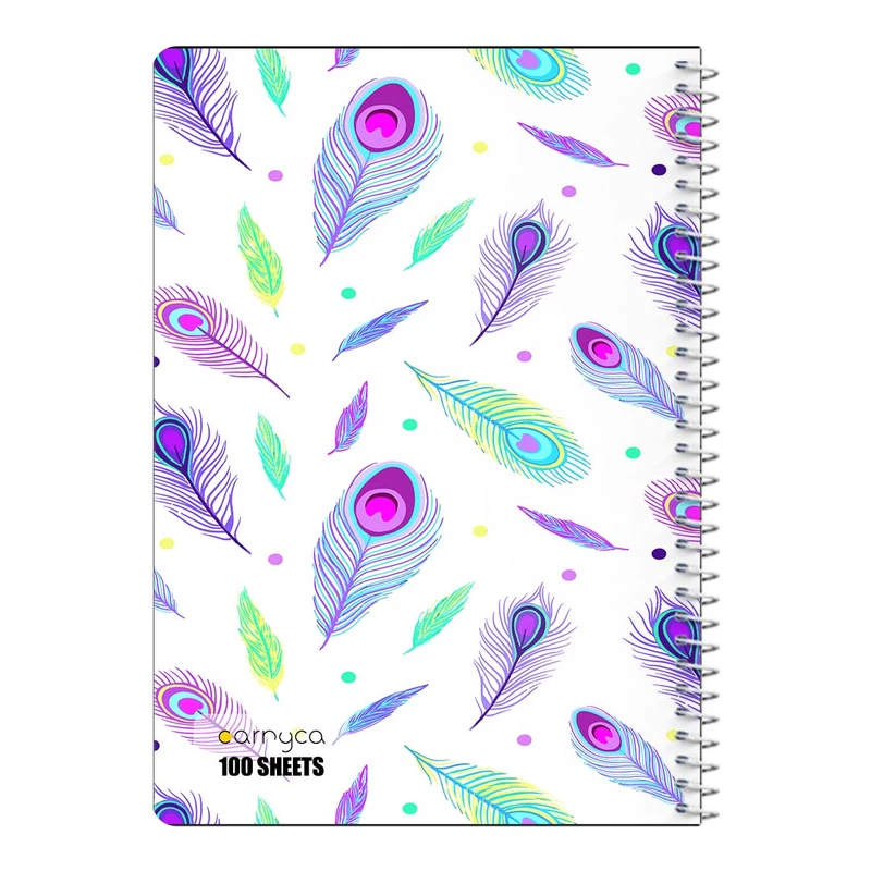 دفتر مشق 100 برگ سیمی کارنیکا طرح پترن بوهو Boho Pattern کد 30466