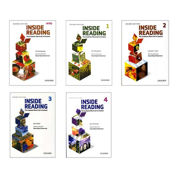 کتاب Inside Reading Book Series Second Edition اثر Cheryl Boyd Zimmerman انتشارات Oxford پنج جلدی کتاب Inside Reading Book Series Second Edition اثر Cheryl Boyd Zimmerman انتشارات Oxford پنج جلدی