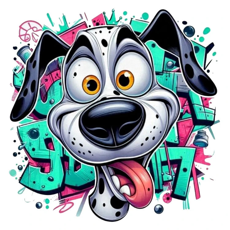 استیکر پارچه و لباس پاد آفرین مدل سگ کد 1617