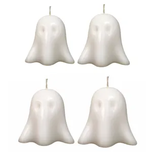 شمع دست ساز مدل روح طرح هالووین بسته 4 عددی