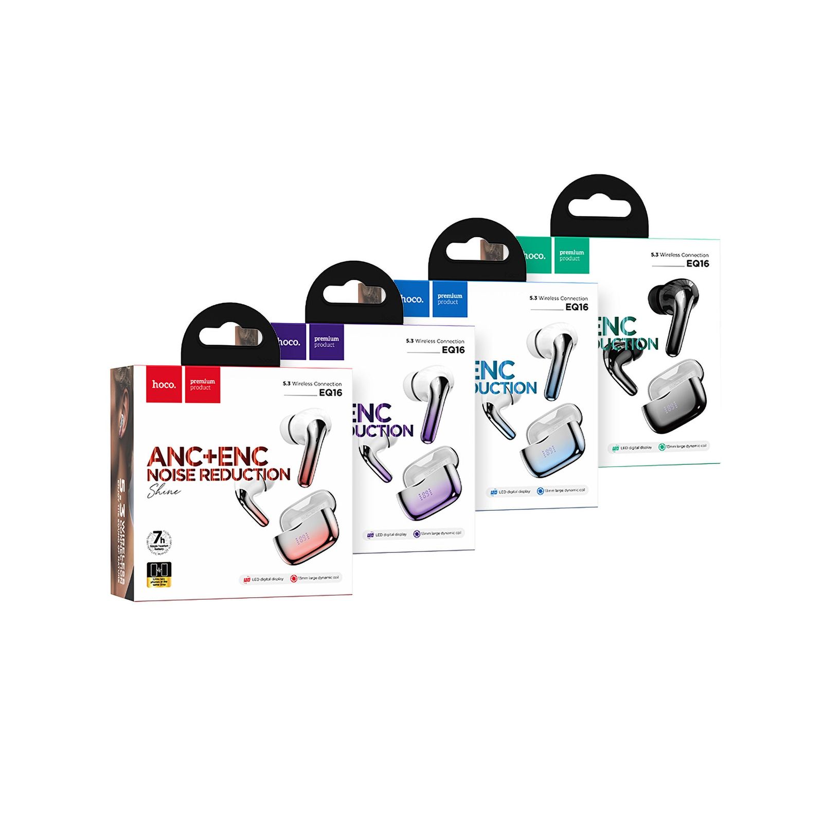 هدفون بی سیم هوکو مدل EQ16 ANC+ENC -  - 9