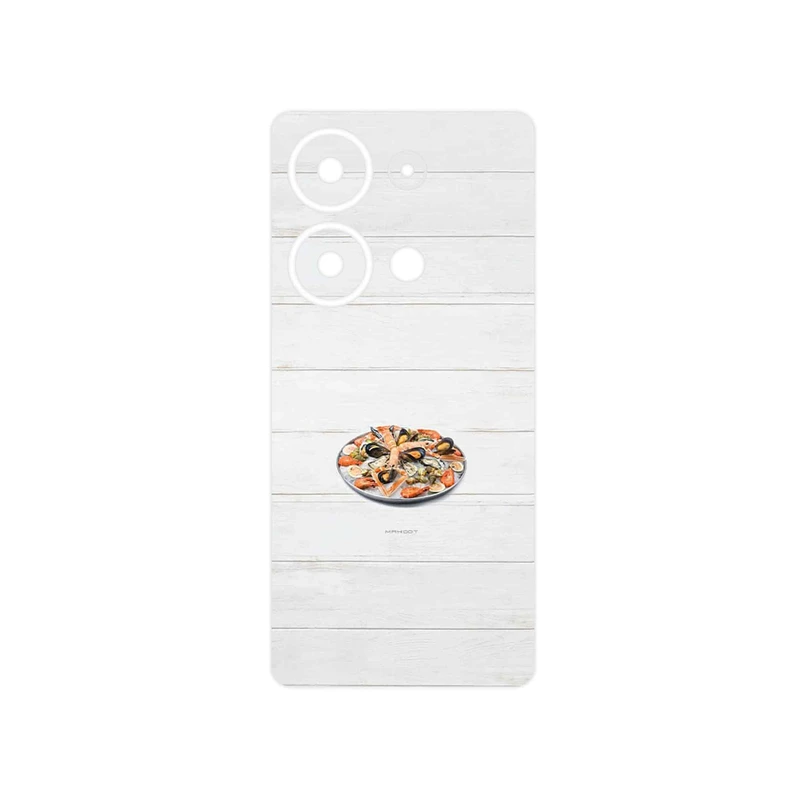 برچسب پوششی ماهوت مدل Seafood مناسب برای گوشی موبایل شیائومی Redmi Note 13 Pro 4G