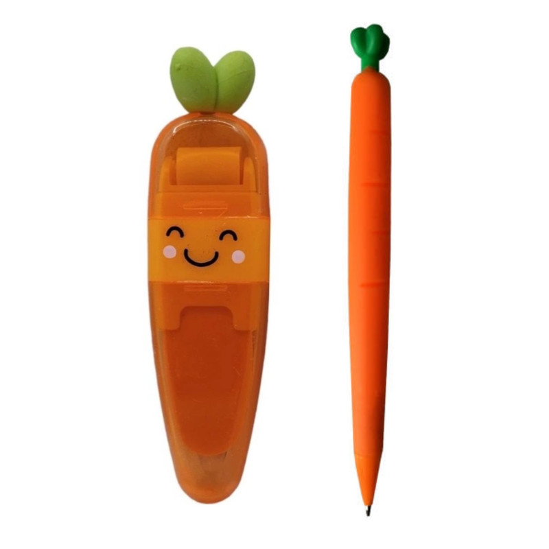 پاک کن طرح هویج به همراه مداد