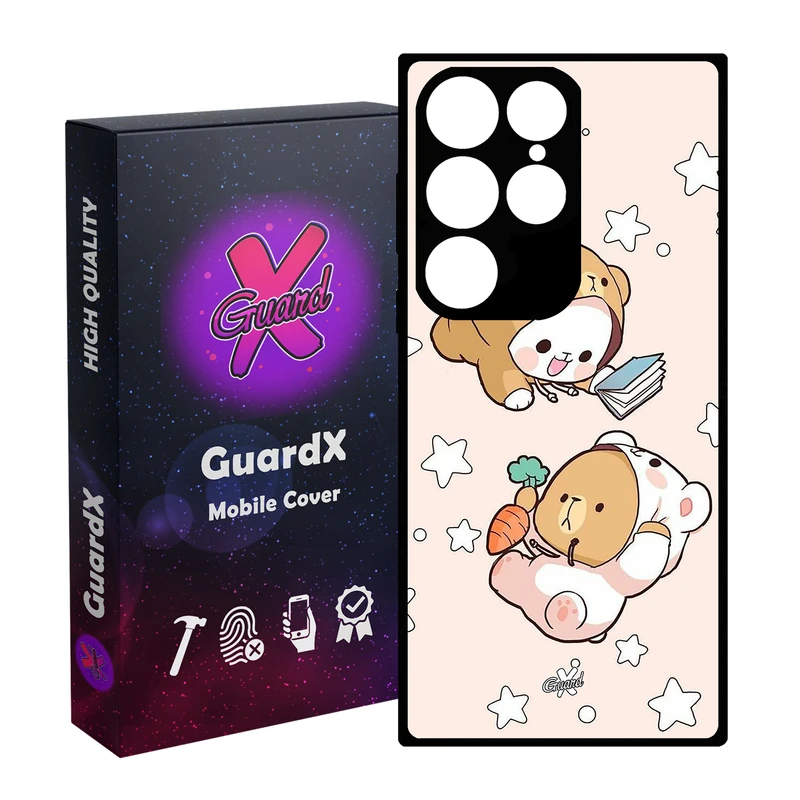 کاور گارد ایکس طرح Milk Mocha مدل Glass10540 مناسب برای گوشی موبایل سامسونگ Galaxy S24 Ultra