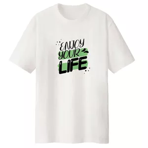 تی شرت لانگ  آستین کوتاه مردانه مدل LIFE  کد LL50 S