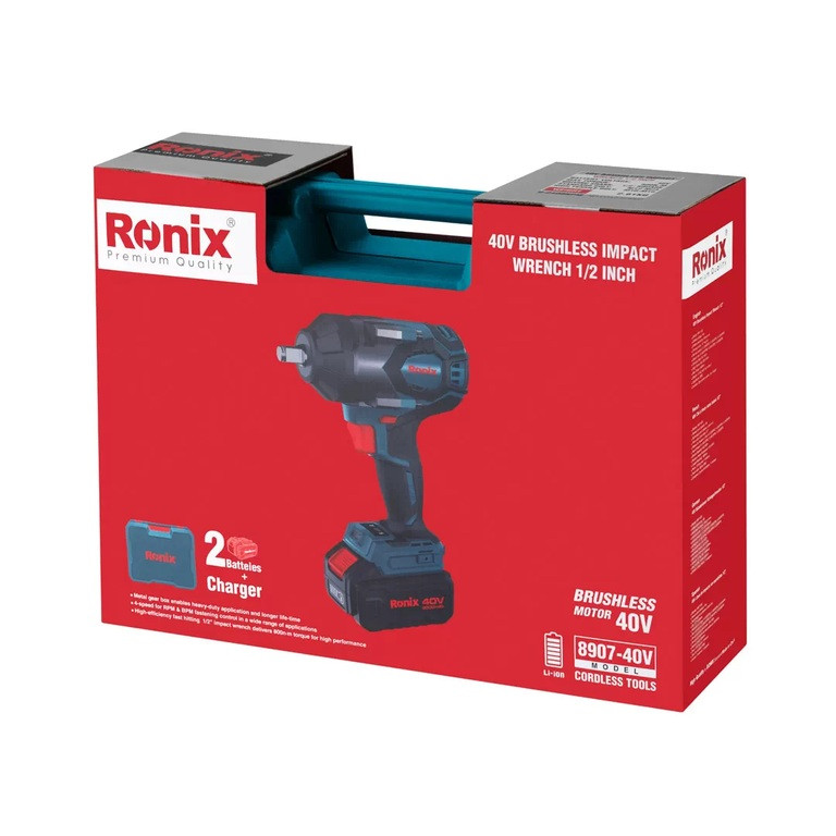 آچار بکس براش لس رونیکس مدل 8907-40V