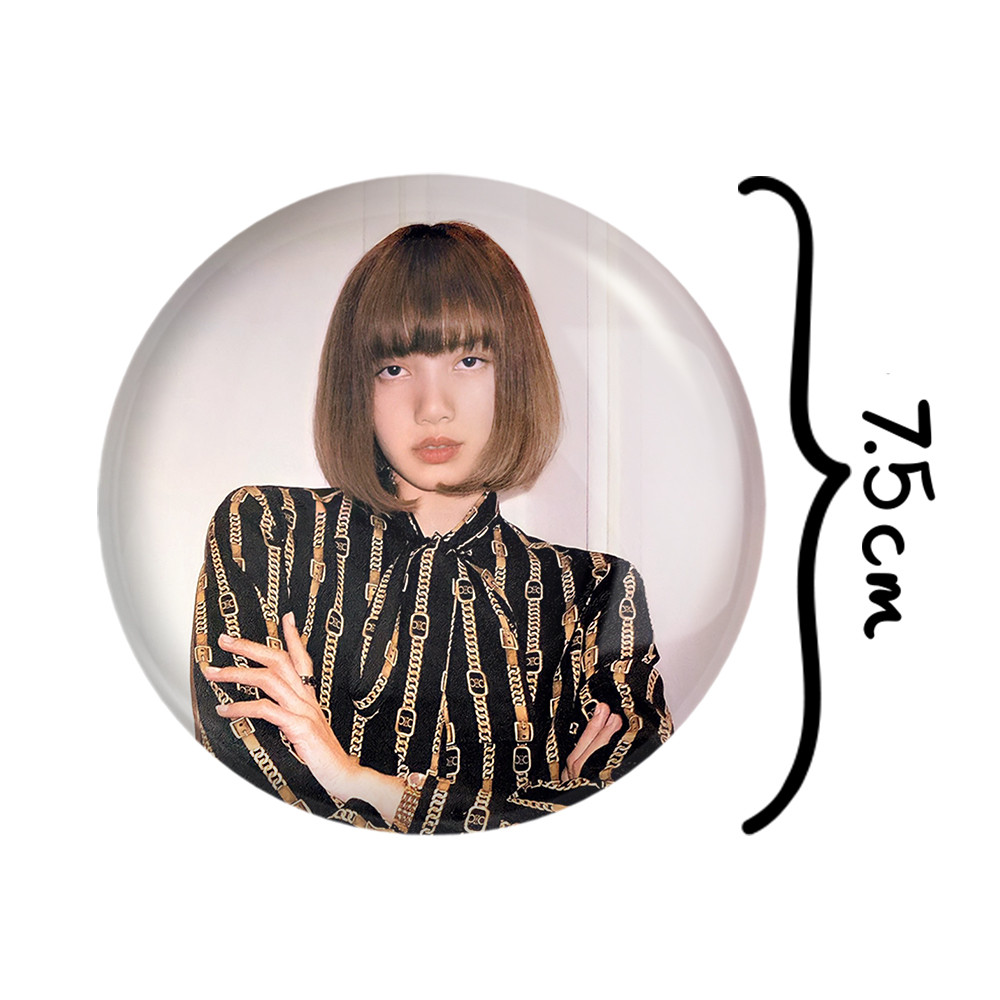 آینه جیبی خندالو مدل لیسا گروه بلک پینک Black Pink  کد 16682