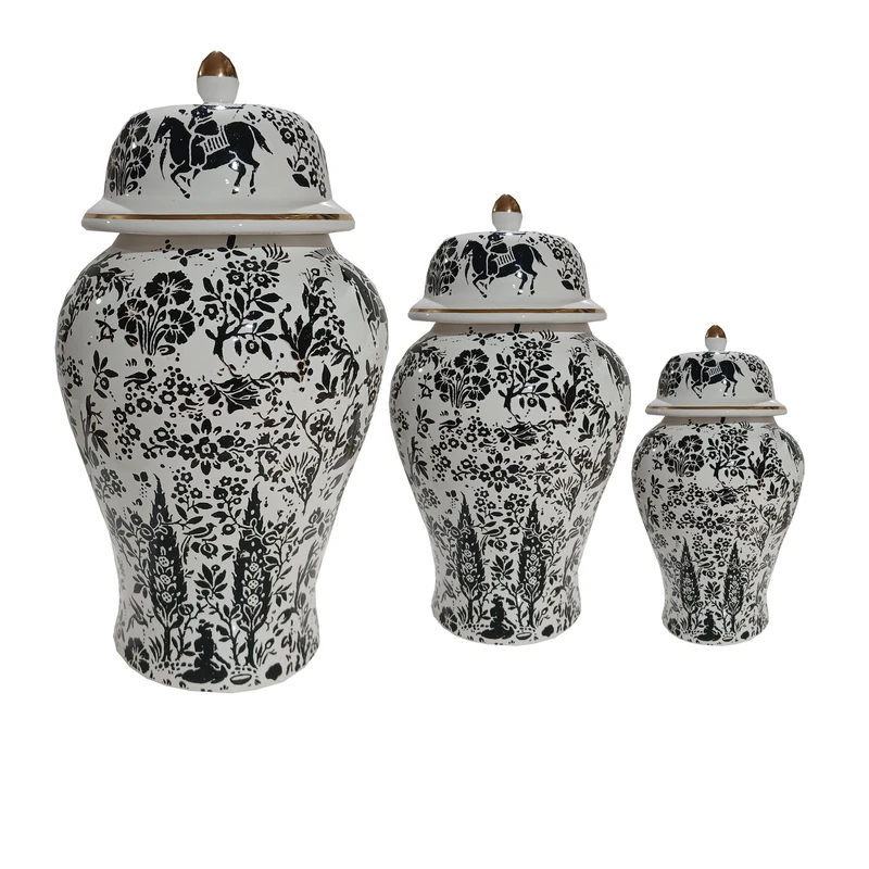 بانکه مدل جینجر جار طرح شکارگاه کد ۶۹۳ مجموعه سه عددی