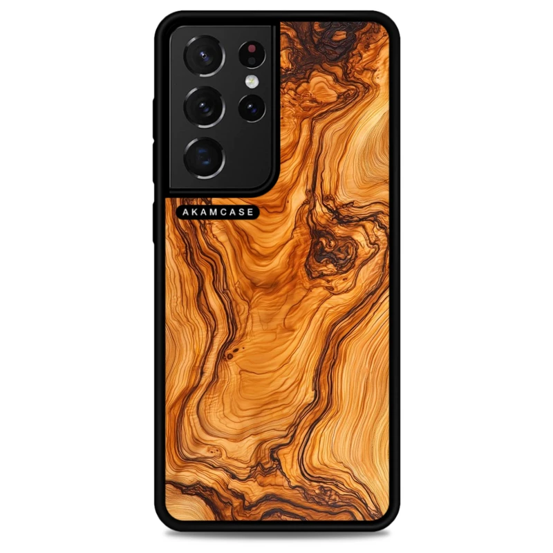 کاور آکام مدل AMC-WSGS21U-WOOD-25 مناسب برای گوشی موبایل سامسونگ Galaxy S21 Ultra