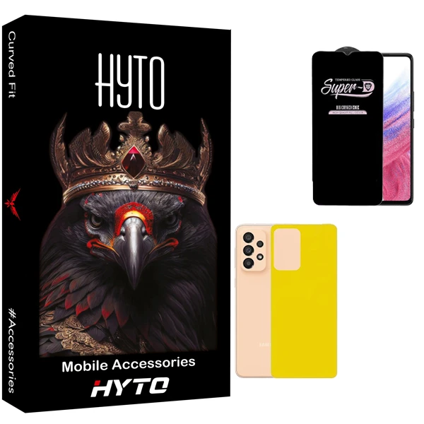  محافظ صفحه نمایش هیتو مدل SuperD Guard مناسب برای گوشی موبایل سامسونگ galaxy a33 5g به همراه محافظ پشت گوشی